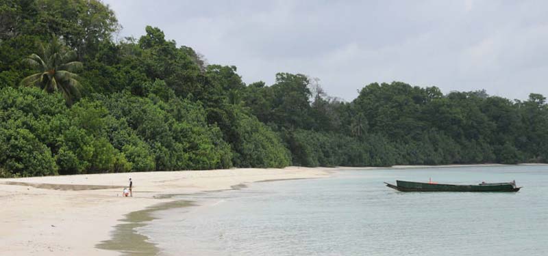 Merk Bay Beach in Andaman and Nicobar Islands