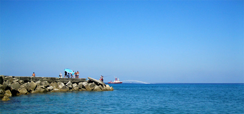 Gioia Tauro Beach in Italy