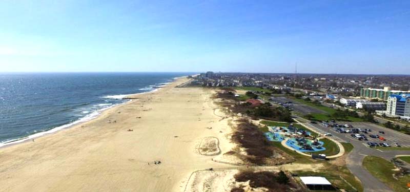 Seven Presidents Oceanfront Park Beach in New Jersey