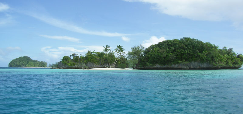 Rock Island Beach in Palau