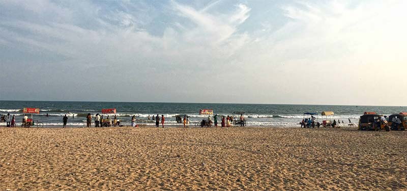 Suryalanka Beach in Andhra Pradesh