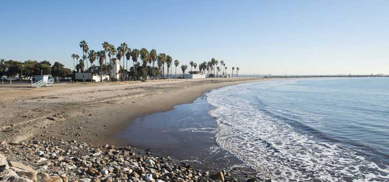 Cabrillo Beach in California
