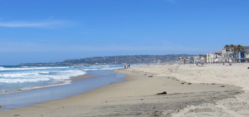 Mission Beach in California