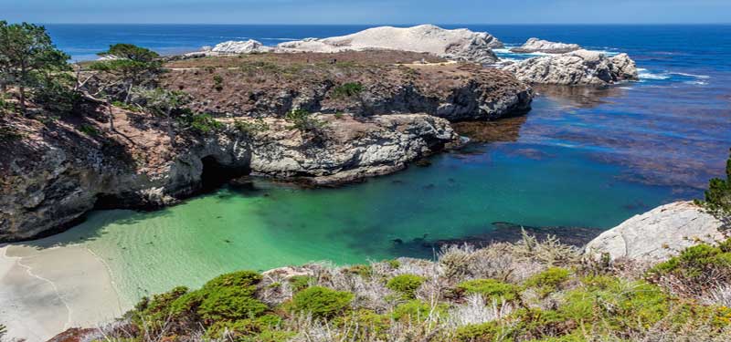 Point Lobos State Reserve Beach in California
