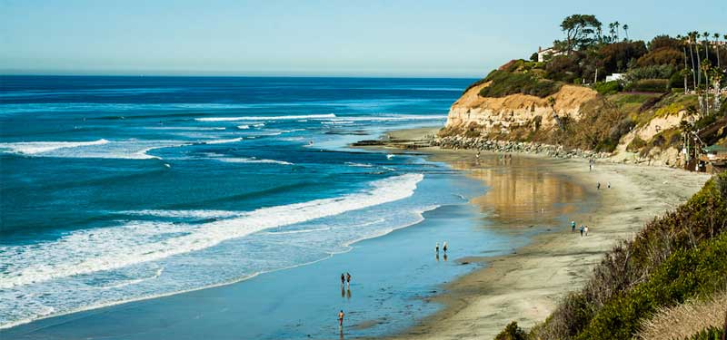 Swamis Beach in California