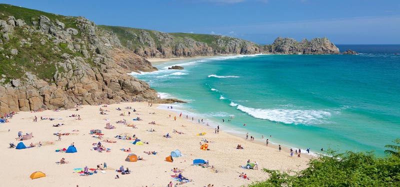 Porthcurno Beach England