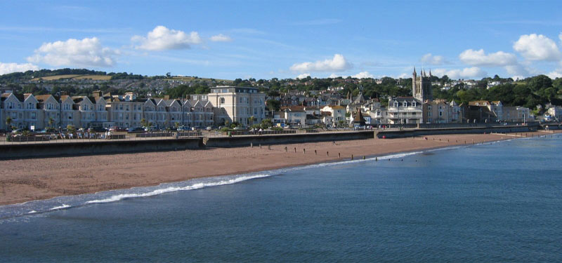 Teignmouth Beach England