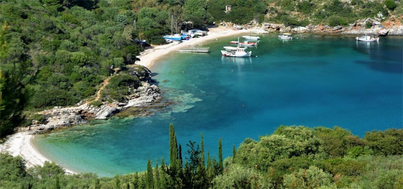 Sarakiniko Beach Ithaca Greece