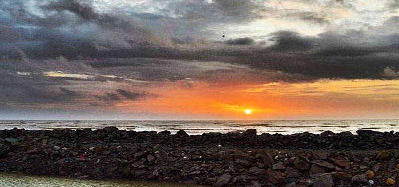 Udvada Beach in Gujarat