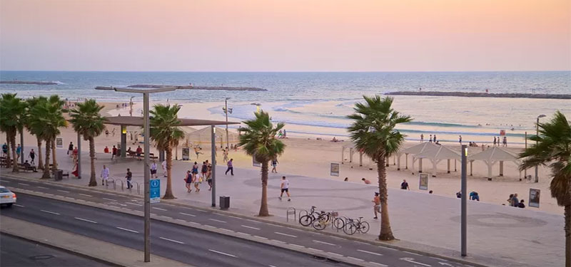 Bograshov Beach in Israel