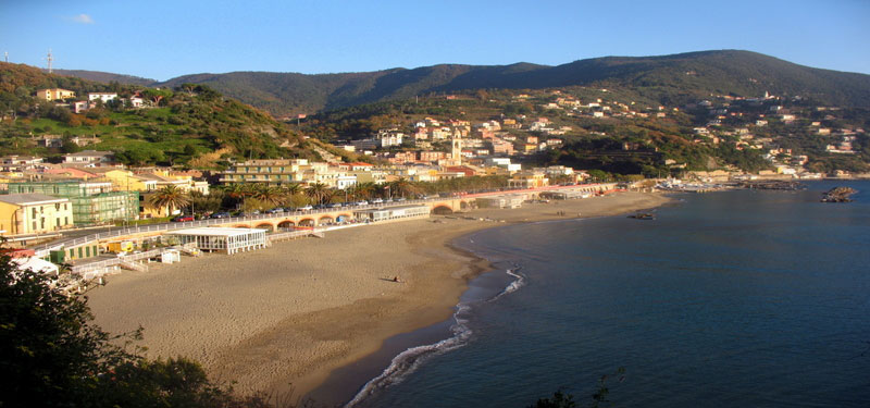 Moneglia Beach in Italy