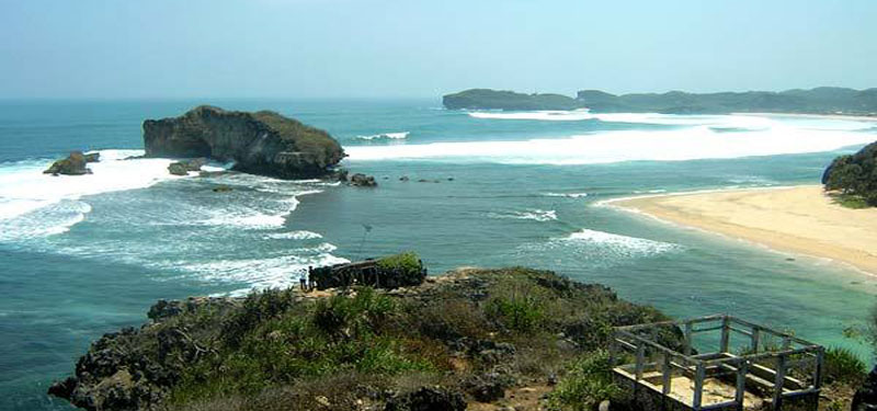 Wediombo Beach in Java