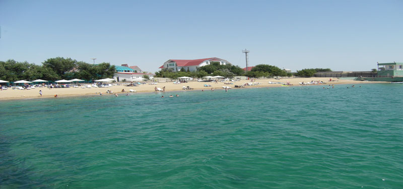 Jasybay Lake Beach in Kazakhstan