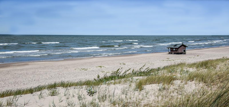 Pavilosta Beach in Latvia
