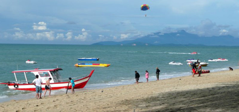 Batu Ferringhi Beach in Malaysia