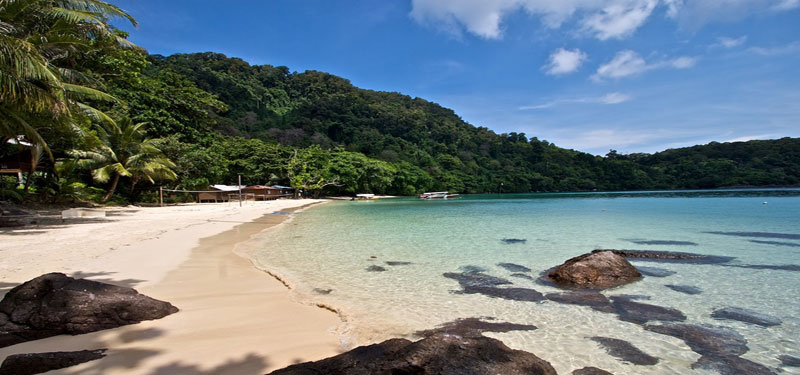 Tenggol Island Beach in Malaysia