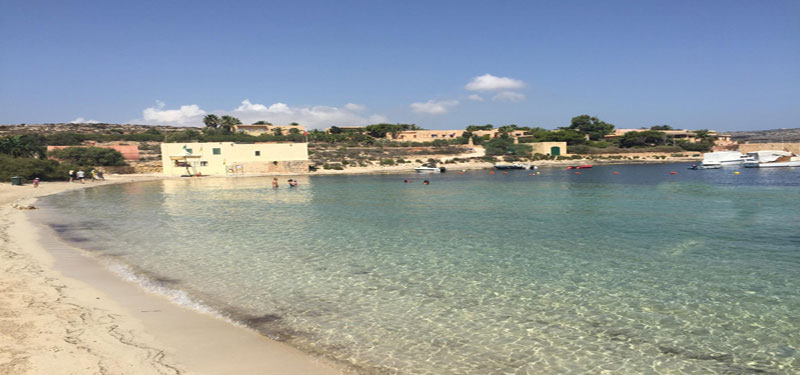 Santa Maria Bay Beach in Malta