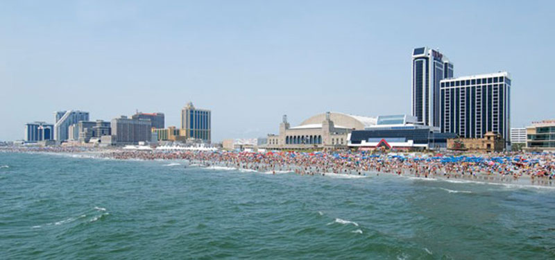 Atlantic City Beach in New Jersey
