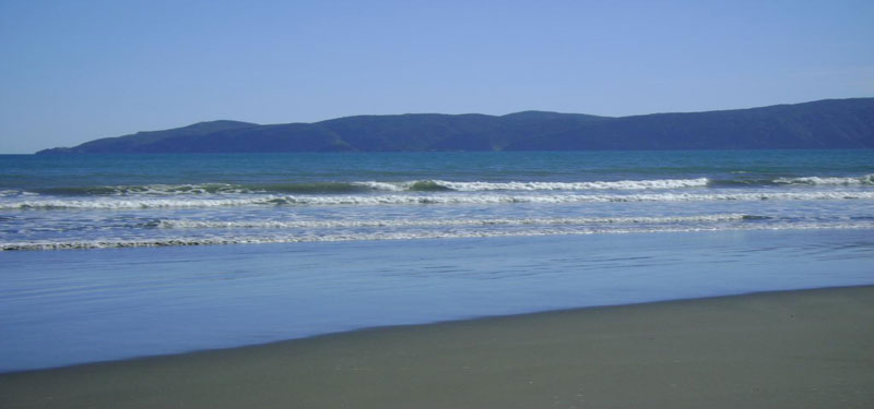 Paraparaumu Beach in New Zealand
