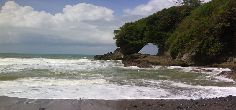 Karang Bolong Beach in Sumatra