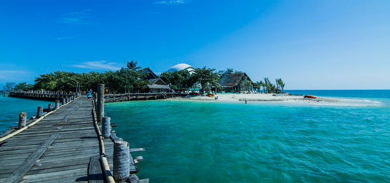 Tanjung Lesung Beach in Sumatra