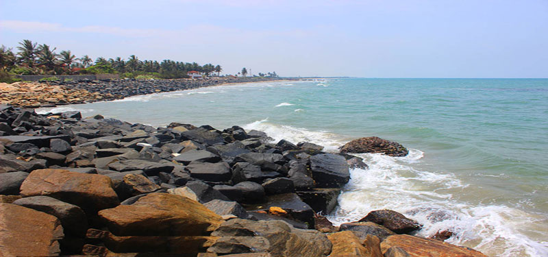 Tharangambadi Beach in Tamil Nadu