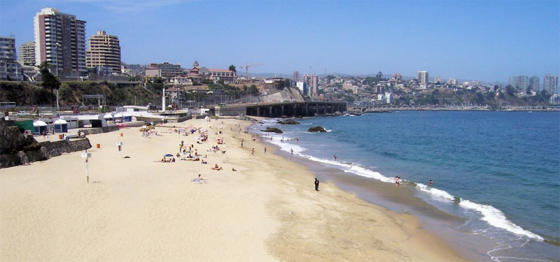 Playa Caleta Abarca Beach Vina del Mar